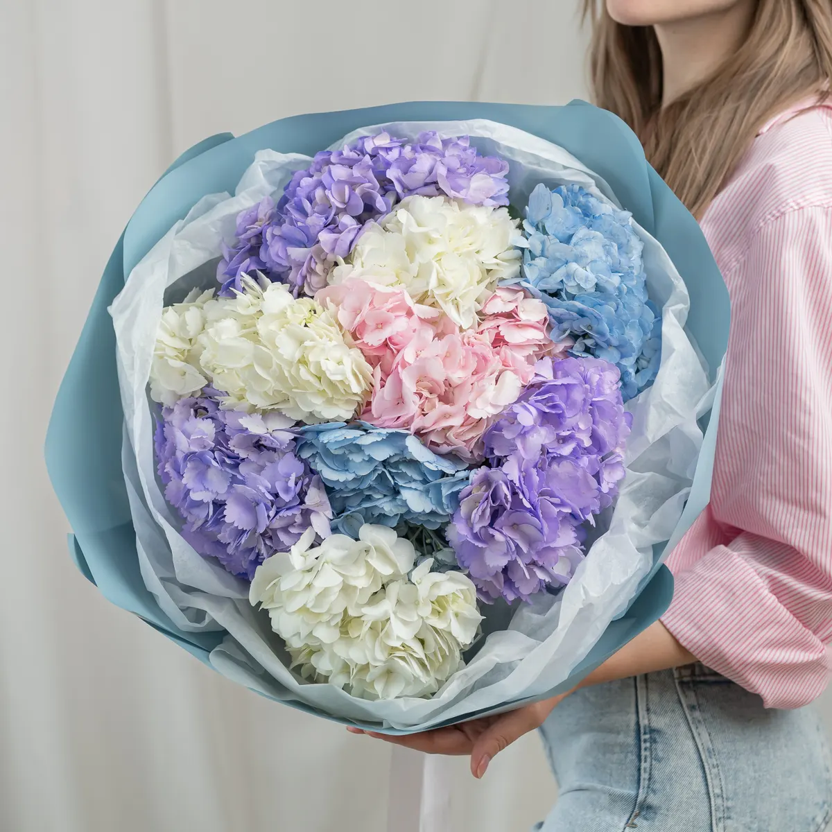 Гортензия (цвет микс) 9 шт, ракурс 1 из 7