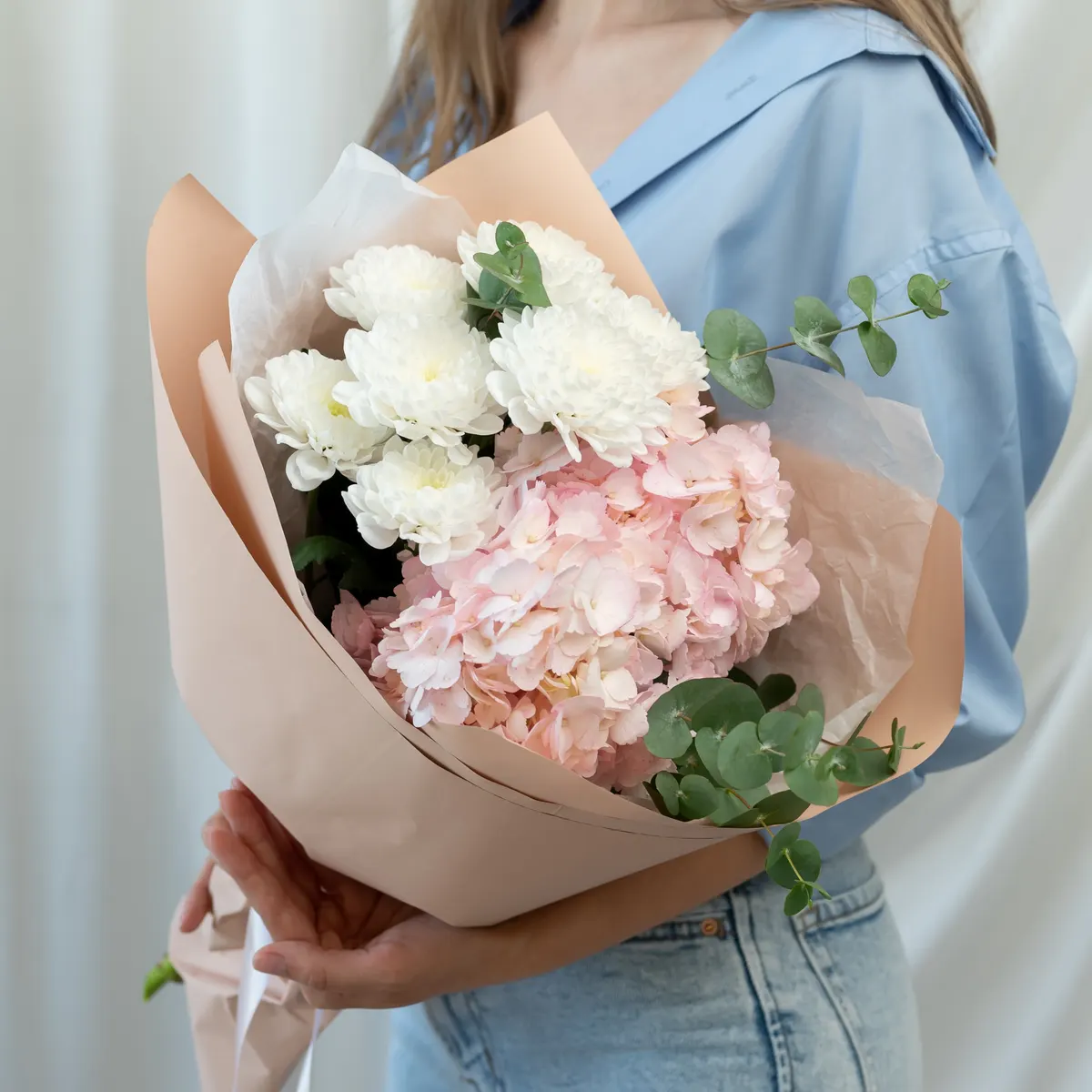 Сборный Букет с Гортензией, ракурс 1 из 7