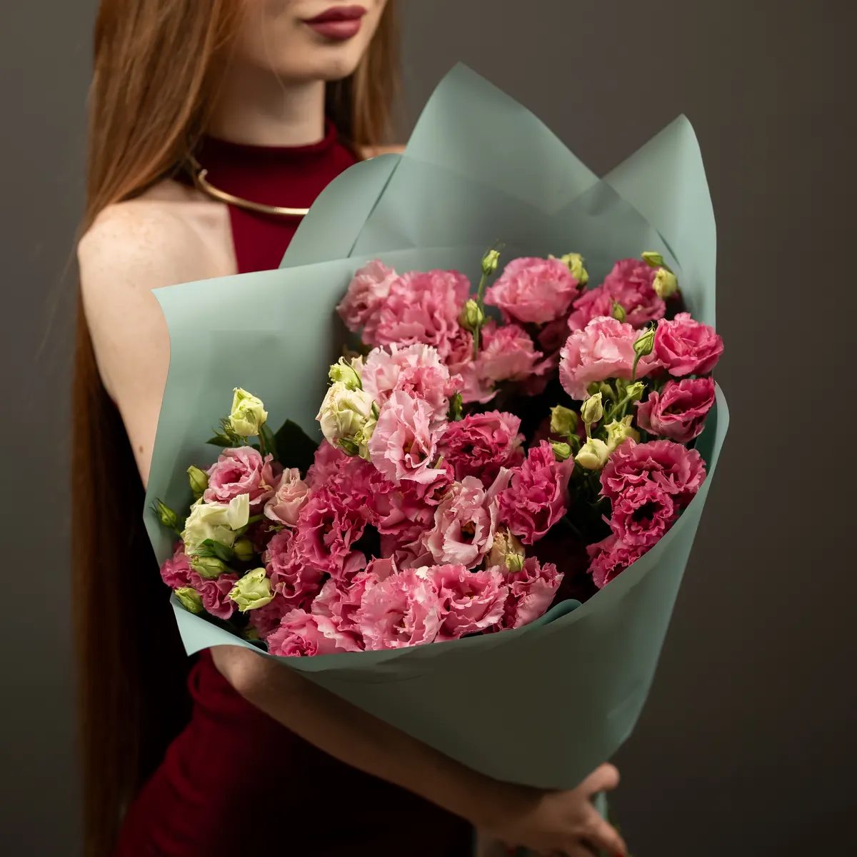 Эустома 15 шт розовая, ракурс 1 из 7